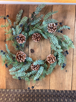 Blueberry Fir Candle Ring 6.5"