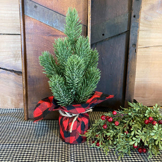 Buffalo Plaid Tiny Christmas Tree