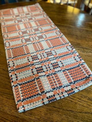 Cambridge Pumpkin, Cream & Navy Table Runner 31"