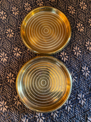 Vintage Brass Coasters