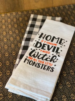 Devil & Witch Towel Set