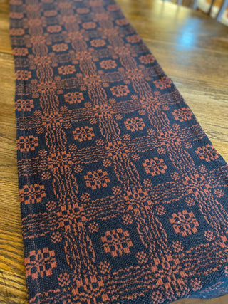 Gettysburg Pumpkin & Black Table Runner 72"