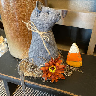 Grey Wool Fall Mouse #1