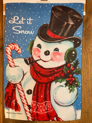 Frosty Let it snow Flag