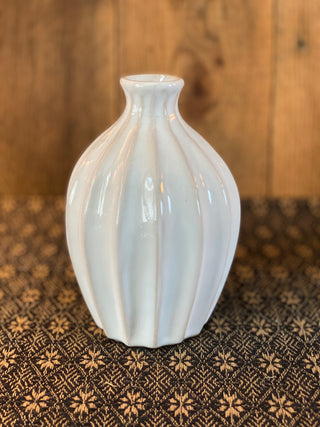 Wide Striped Vase