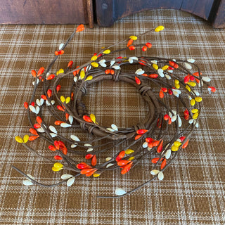 Candy Corn Pip Candle Ring 2.5"