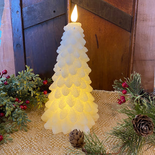 Holiday Tree LED Candle LG/White