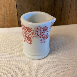 Vintage Red Floral Individual Creamer