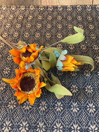 Orange Sunflower Pick