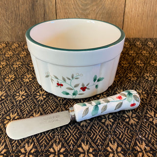 Vintage Pfaltzgraff Winterberry Dip Mix Set