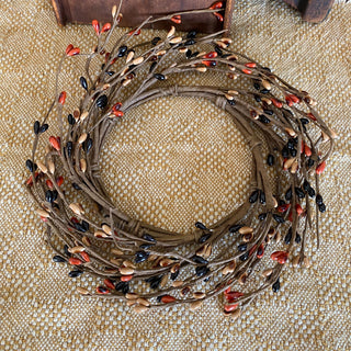 Primitive Fall Pip Candle Ring 4.5"