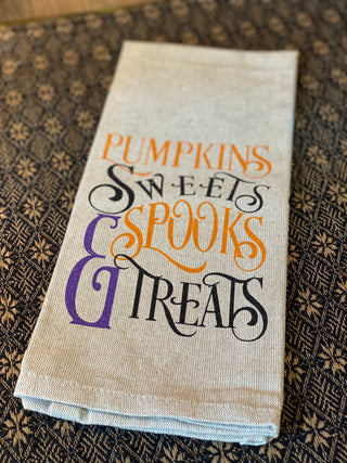 Pumpkin Sweets, Spooks & Treats Towel