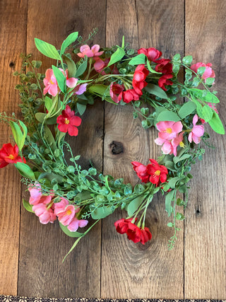 Red/ Pink Candle Ring or Wreath