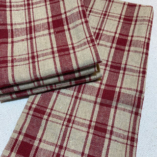 Red/Tan Plaid Towel