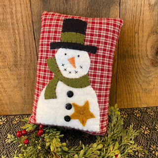 Mini Snowman Pillow #1