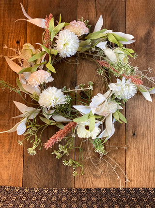 Spring Floral Candle Ring/Wreath