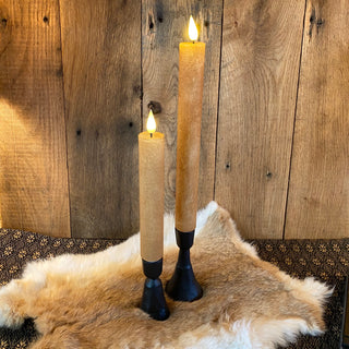 Tan Taper Candle 10"